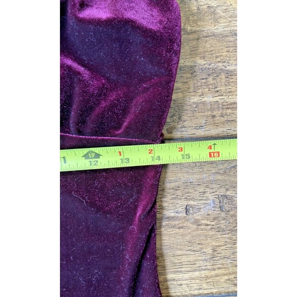 Windsor Velvet Y2K Mini Dress Small Red Goth Whimsigoth Vamp Romantic Holiday - Picture 8 of 8